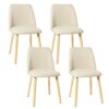 Lot de 4 Chaises de Salle à Manger