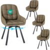 Lot de 4 Chaises Pivotantes Confortables Lot de 4 Chaises Pivotantes Confortables
