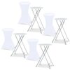 Lot de 4 Tables Hautes Pliantes 105 cm Lot de 4 Tables Hautes Pliantes 105 cm