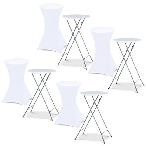 Lot de 4 Tables Hautes Pliantes 105 cm Lot de 4 Tables Hautes Pliantes 105 cm