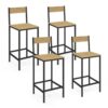 Lot de 4 Tabourets de Bar Detroit