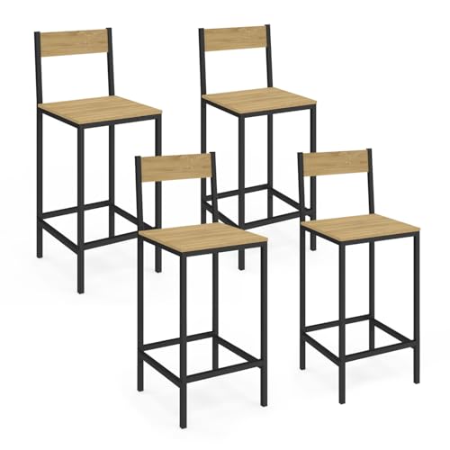 Lot de 4 Tabourets de Bar Detroit Lot de 4 Tabourets de Bar Detroit