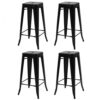 Lot de 4 tabourets de Bar Leny