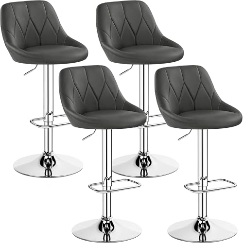 Lot de 4 tabourets de bar réglables Lot de 4 tabourets de bar réglables