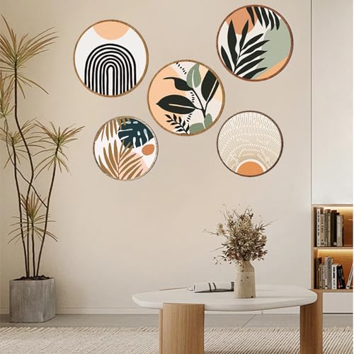 Lot de 5 décorations murales en bois Lot de 5 décorations murales en bois
