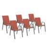 Lot de 6 chaises de jardin empilables Lot de 6 chaises de jardin empilables