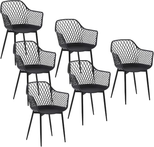 Lot de 6 Chaises de Jardin Élégantes