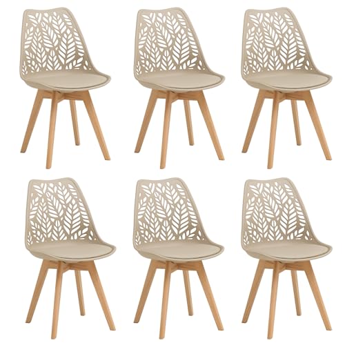 Lot de 6 chaises de salle à manger nordiques Lot de 6 chaises de salle à manger nordiques