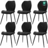 Lot de 6 chaises rembourrées en lin Lot de 6 chaises rembourrées en lin