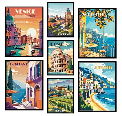 Lot de 7 Posters Décoratifs Modernes Lot de 7 Posters Décoratifs Modernes