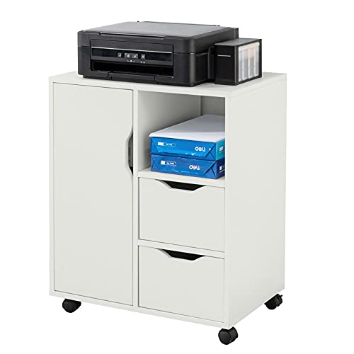 Meuble Imprimante Mobile avec Rangement