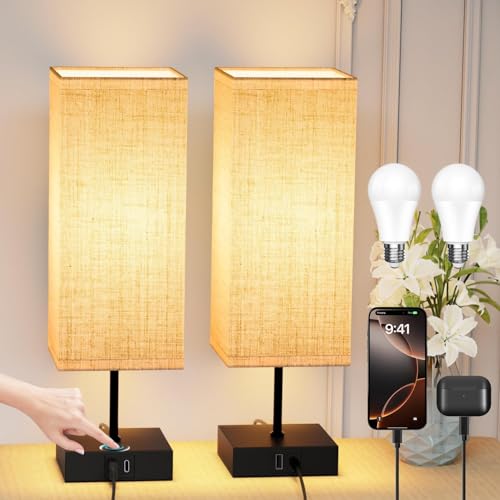 Miootly Lot de 2 Lampes de Chevet Miootly Lot de 2 Lampes de Chevet