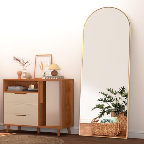 Miroir Pleine Longueur Arqué Doré 162 x 53 cm Miroir Pleine Longueur Arqué Doré 162 x 53 cm