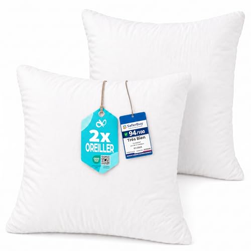 Oreiller Flowen 65x65 Lot de 2 Oreiller Flowen 65x65 Lot de 2