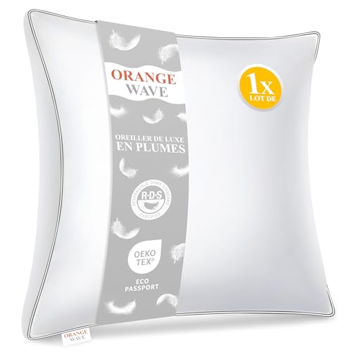 Oreiller Orange Wave en Duvet 60x60 Oreiller Orange Wave en Duvet 60x60