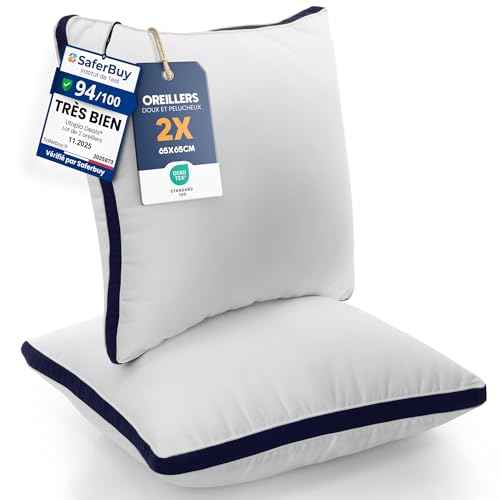 Oreillers Utopia Bedding 65 x 65 cm (2 pièces) Oreillers Utopia Bedding 65 x 65 cm (2 pièces)
