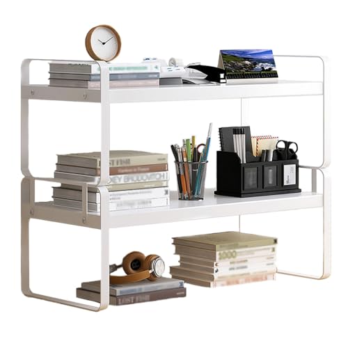 Organisateur de Bureau en Bois à 2 Niveaux Organisateur de Bureau en Bois à 2 Niveaux