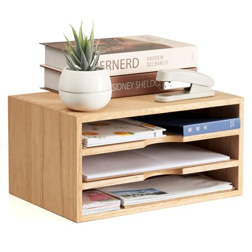 Organisateur de Bureau en Bois Naturel Organisateur de Bureau en Bois Naturel