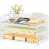 Organiseur de Bureau 3 Niveaux Blanc