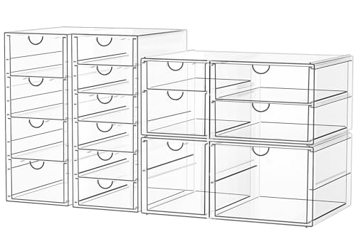 Organiseur de Bureau Empilable avec 16 Tiroirs