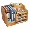 Organiseur de bureau en bois de cerisier