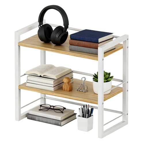 Organiseur de bureau en bois et métal Organiseur de bureau en bois et métal