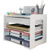 Organiseur de Bureau en Bois et Plastique