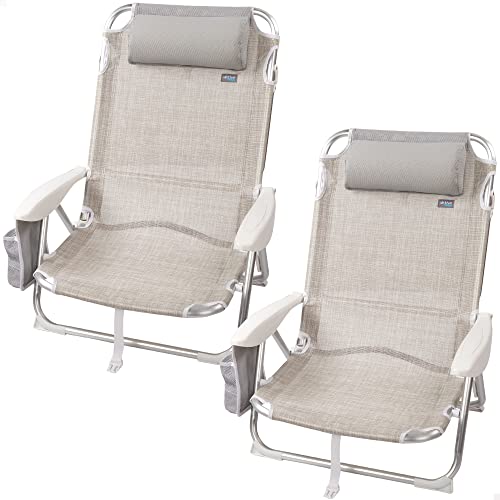 Pack de 2 Chaises Pliantes Multi-Positions Pack de 2 Chaises Pliantes Multi-Positions