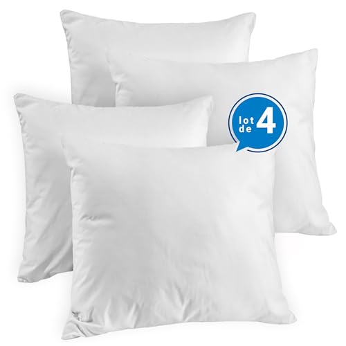 Pack de 4 Oreillers Confortables 60x60 cm Pack de 4 Oreillers Confortables 60x60 cm