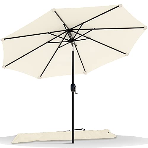 Parasol de Jardin Inclinable 270cm Beige
