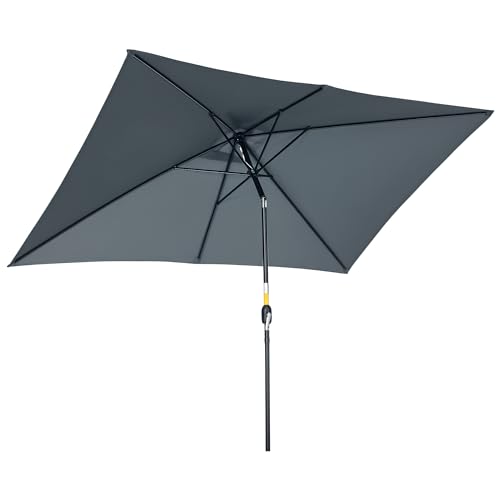 Parasol de jardin inclinable 3x2m