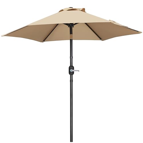Parasol de Jardin Pliable 230 cm Kaki