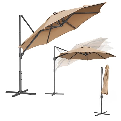 Parasol de Jardin SONGMICS 300 cm