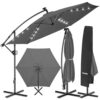 Parasol déporté 3,5 x 3,5 m LED