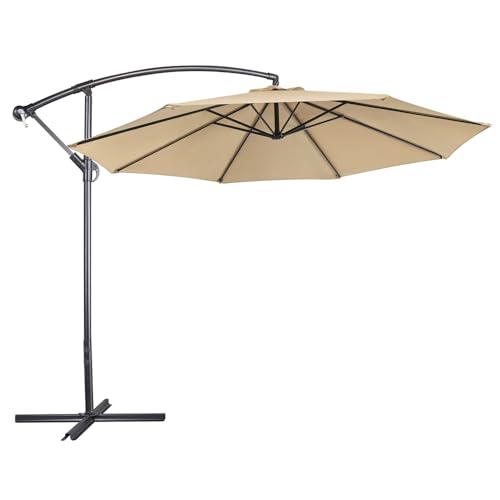Parasol Déporté 3M Inclinable pour Jardin