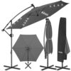 Parasol déporté 3x3 m avec éclairage LED Parasol déporté 3x3 m avec éclairage LED