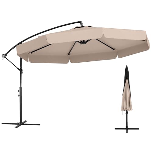 Parasol Déporté 3x3m en Beige