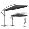 Parasol Déporté avec LED Solaire