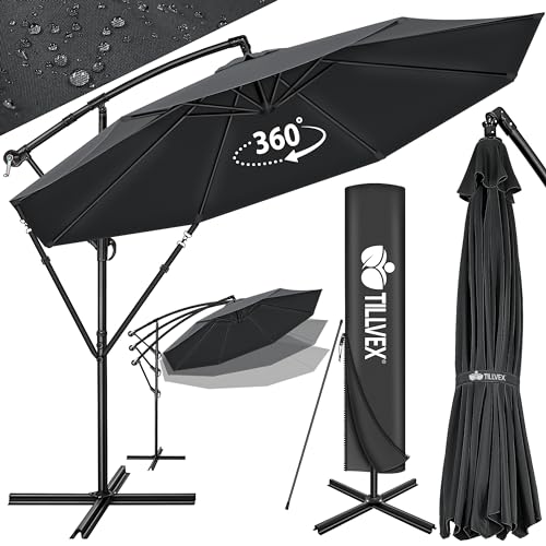 Parasol Déporté Hexagonal 3M avec Manivelle