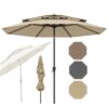 Parasol Inclinable 3M RELAX4LIFE Beige Parasol Inclinable 3M RELAX4LIFE Beige