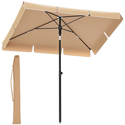 Parasol SONGMICS 200 x 125 cm Taupe