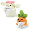 Peluche Positive Personnalisée Lapin & Carotte