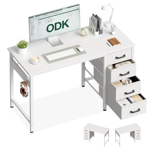 Petit Bureau avec Tiroirs en Tissu