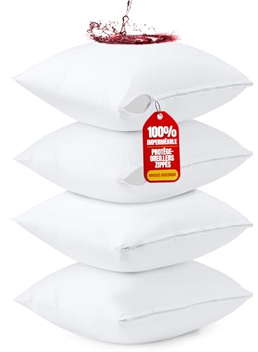 Protège Oreillers Imperméables 60x60 cm (4 pièces) Protège Oreillers Imperméables 60x60 cm (4 pièces)