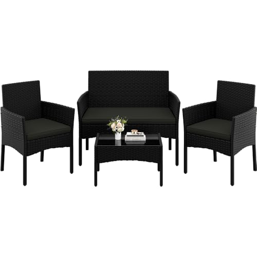 Salon de Jardin 4 Personnes en Polyrotin Salon de Jardin 4 Personnes en Polyrotin