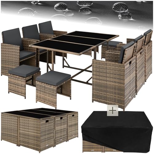 Salon de Jardin en Résine Tressée pour 10 Personnes Salon de Jardin en Résine Tressée pour 10 Personnes