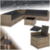 Salon de Jardin Module 6 Places en Rotin