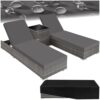 Set de 2 Chaises Longues et Table de Jardin Set de 2 Chaises Longues et Table de Jardin