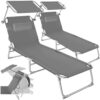 Set de 2 Chaises Longues Pliantes