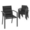 Set De 6 Chaises De Jardin Empilables
